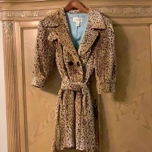 Joseph Ribkoff Leopard Peacoat NEW